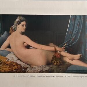 Ingres, Odalisque, Gros, Fournier-Sarloveze, Painting, Art Print ~ 250920-WH 135